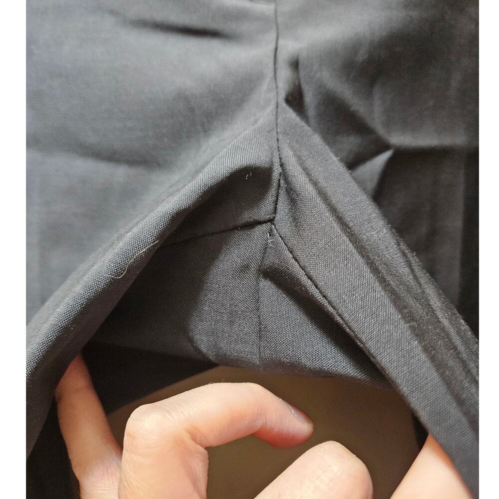Vintage Theory Black Wool Trousers Size 6 Made USA Late 90s Y2K Archival - Picture 8 of 13